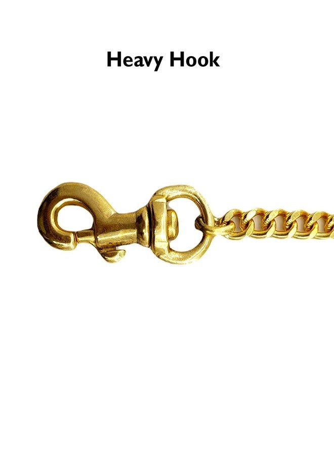 Pups&Pets سلسلة متينة من النحاس الخالص للكلاب من Pups&Pets | سلسلة مصقولة بقطع ماسي رقم 8 | سلسلة قوية بطول 63 بوصة للكلاب المتوسطة والكبيرة (كبيرة) - Image 3